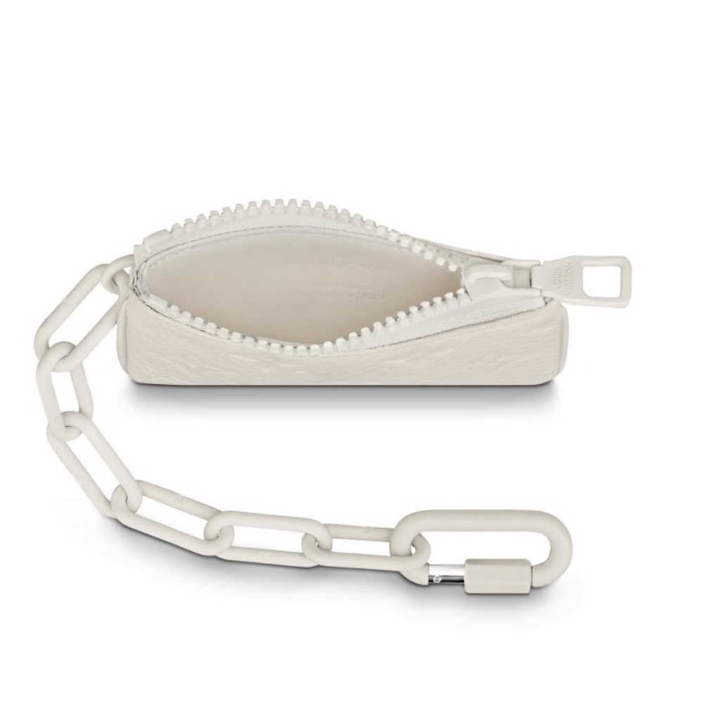 LOUIS VUITTON— Virgil Albloh White Chain Key Pouch - Picture 4 of 8